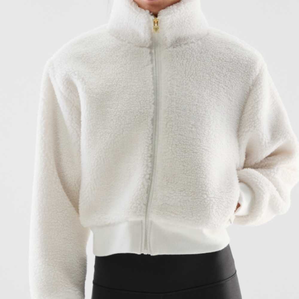 Alo Yoga Ivory Sherpa Jacket XS